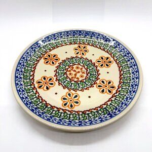 Polish Pottery 7.5" Luncheon Plate Unikat Zaklady Ceramiczne Three Towers Signed